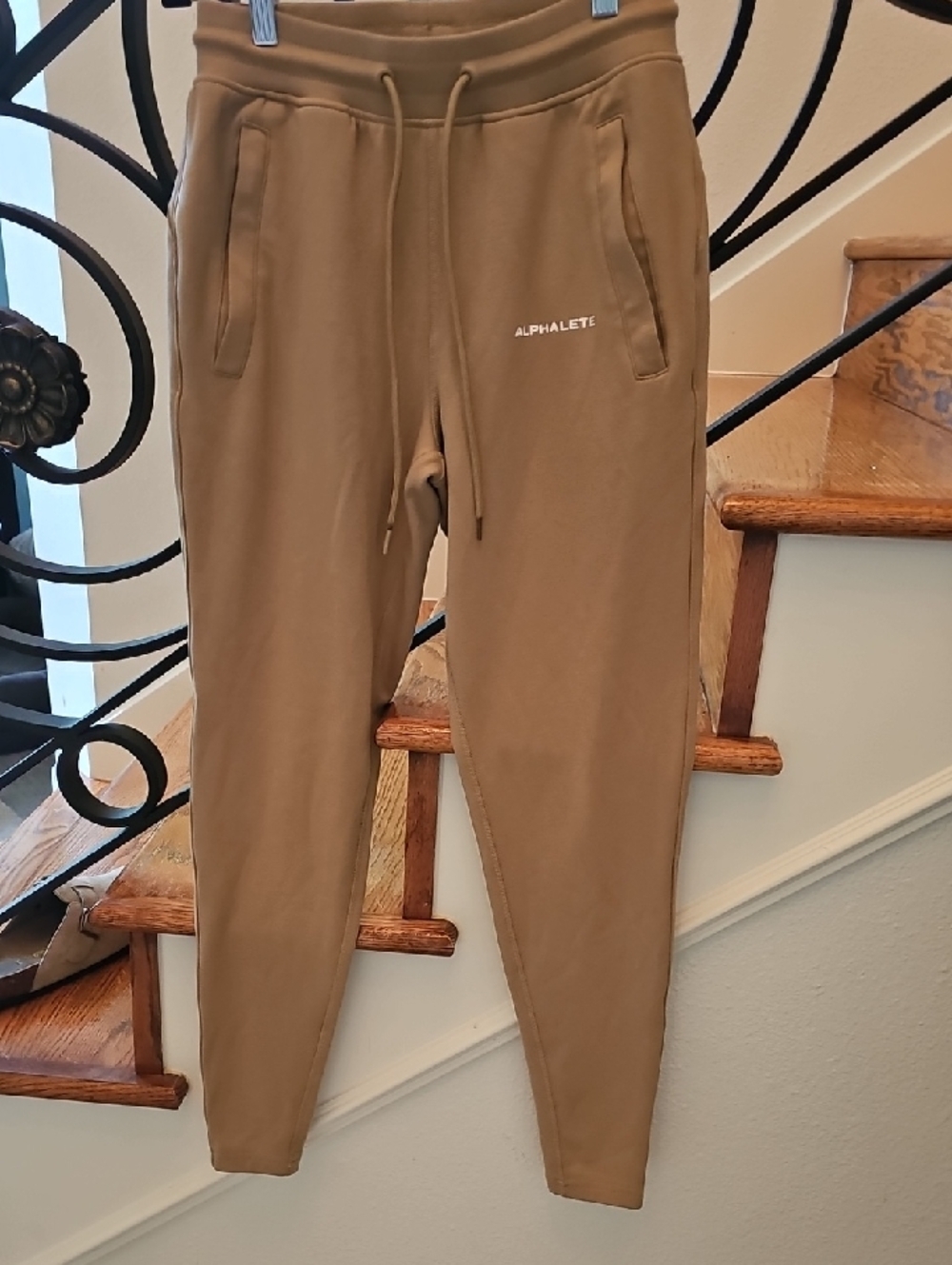 Alphalete Tan Joggers - Drawstring Waist 28in